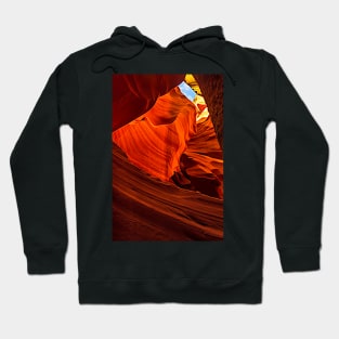 Looking Up from Lower Antelope Canyon - Painterly Hoodie